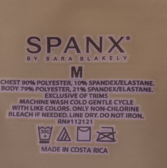 SPANX Vneck Cross Front Nude SzM Shapewear Tank Top Camitank - Picture 3 of 7